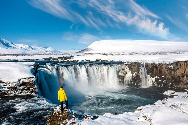 Erlebnis Island - Gletscher, Eishöhlen und Polarlichter - Godafoss