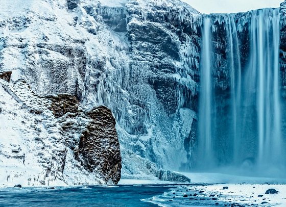 Erlebnis Island - Gletscher, Eishöhlen und Polarlichter - Skogafoss