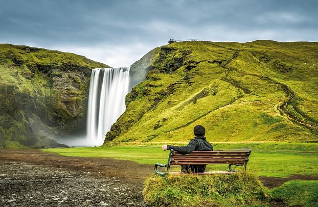 Hochland, Gletscher und Geysire - Skogafoss