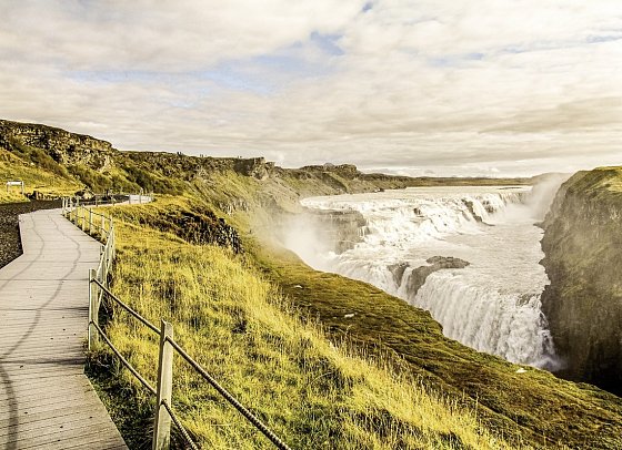 Hochland, Gletscher und Geysire - Gullfoss