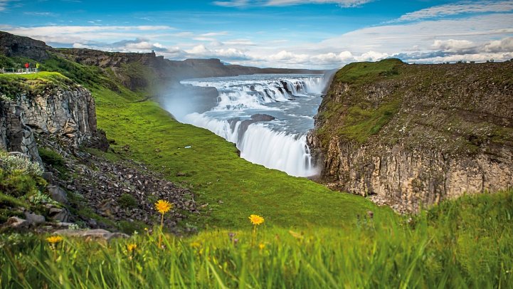 Islands Sommer entspannt genießen - Gullfoss