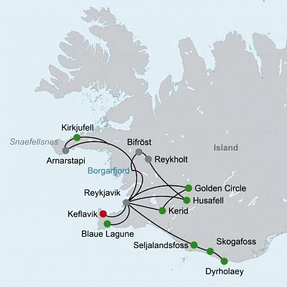 Charmante Höhepunkte rund um Reykjavik