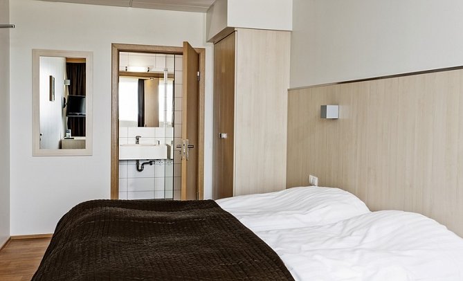 Hotel Klettur - Wohnbeispiel Doppelzimmer (Zimmercodierung DB1)