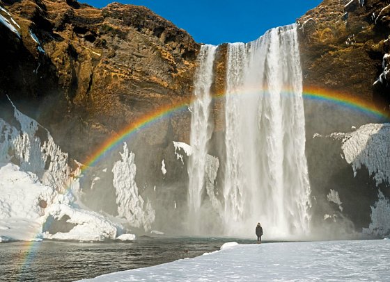 Winterliche Höhepunkte rund um Reykjavik - Skogafoss