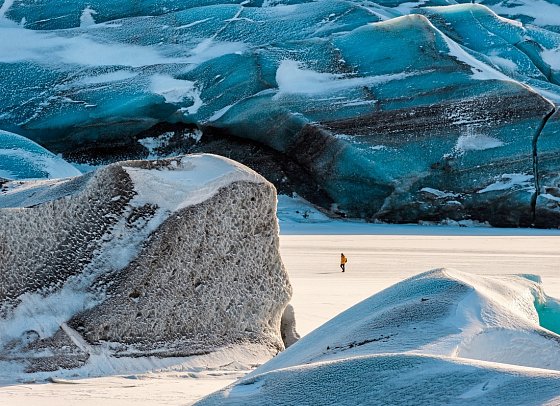Winterliche Höhepunkte rund um Reykjavik - Solheimajökull Gletscher