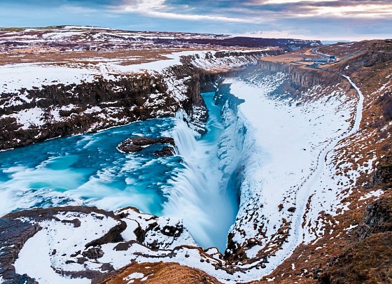 Winterliche Höhepunkte rund um Reykjavik - Gullfoss