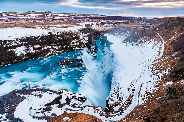 Winterliche Höhepunkte rund um Reykjavik - Gullfoss