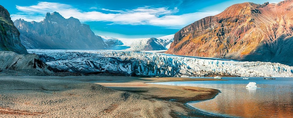 Islands Naturwunder mit dem E-Auto - Gletscher Skaftafellsjökull