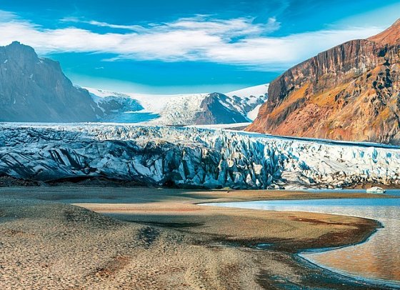 Islands Naturwunder mit dem E-Auto - Gletscher Skaftafellsjökull