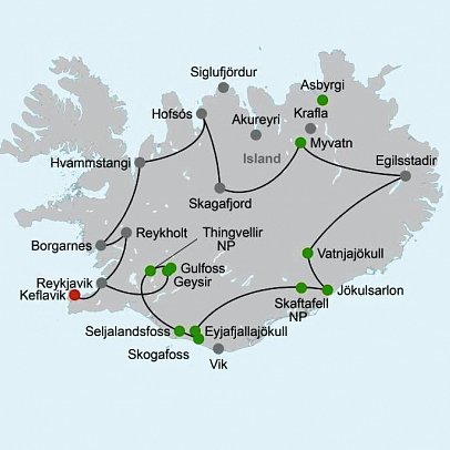 Islands Naturwunder mit dem E-Auto