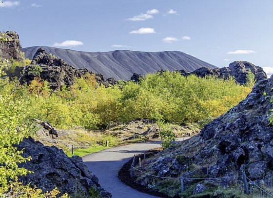 Islands Naturwunder mit dem E-Auto - Dimmuborgir