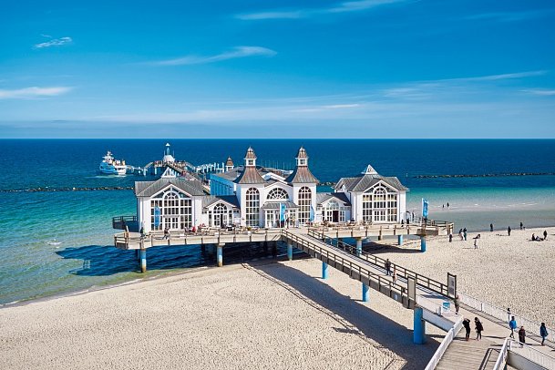 Ostsee-Radweg Stralsund-Rügen-Usedom - Seebrücke Sellin
