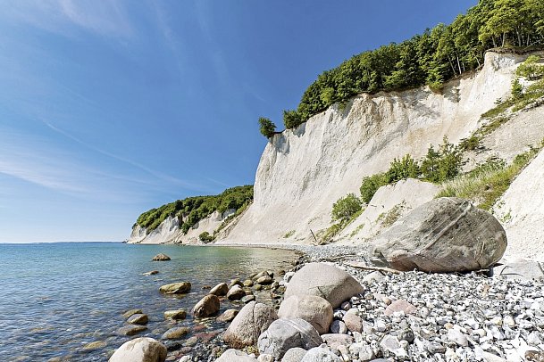 Ostsee-Radweg Stralsund-Rügen-Usedom - Kreidefelsen auf Rügen