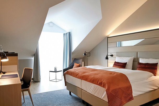 Hafenhotel Meereszeiten - Wohnbeispiel Doppelzimmer Superior (Zimmercodierung DS1)