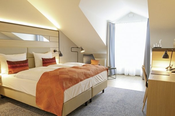 Hafenhotel Meereszeiten - Wohnbeispiel Doppelzimmer Superior (Zimmercodierung DS1)