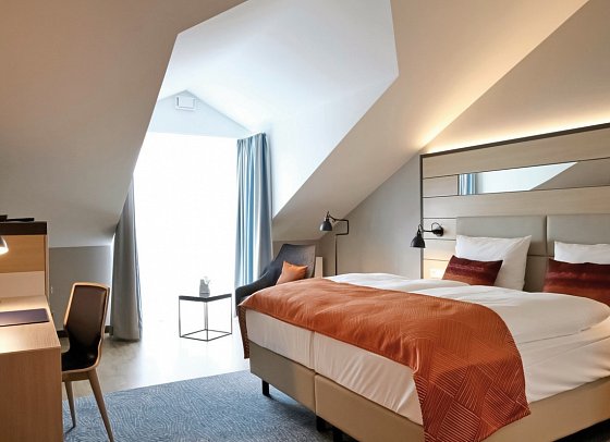Hafenhotel Meereszeiten - Wohnbeispiel Doppelzimmer Superior (Zimmercodierung DS1)