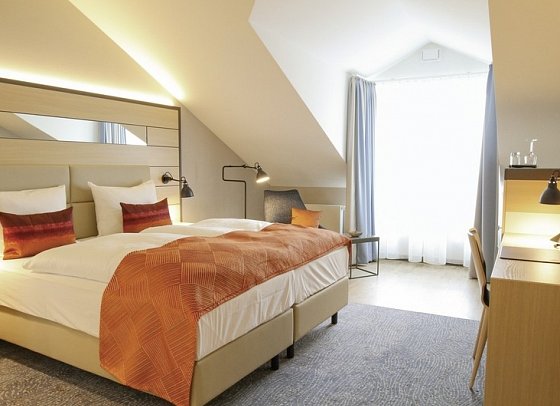 Hafenhotel Meereszeiten - Wohnbeispiel Doppelzimmer Superior (Zimmercodierung DS1)