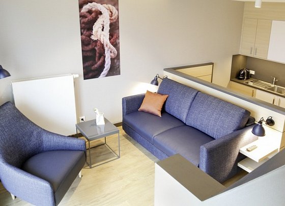 Hafenhotel Meereszeiten - Wohnbeispiel Maisonette Appartement (Zimmercodierung AB1)