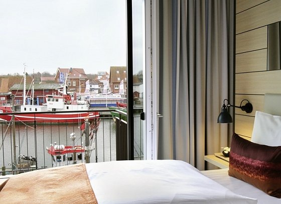 Hafenhotel Meereszeiten - Wohnbeispiel Doppelzimmer Komfort (Zimmercodierung DF1)