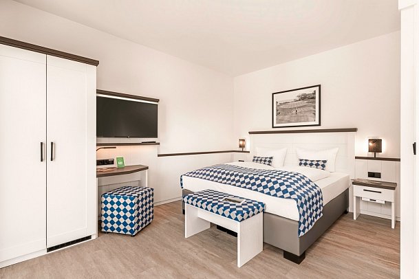 Strandgrün Golf- & Spa Resort - Wohnbeispiel Doppelzimmer Komfort (Zimmercodierungen DF1, D1E, D2E & D3E)