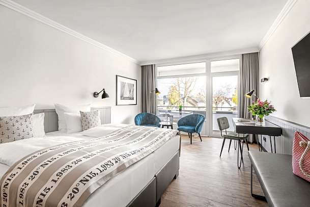 Hotel Yachtclub - Wohnbeispiel Doppelzimmer Premium (Zimmercodierung DM1)