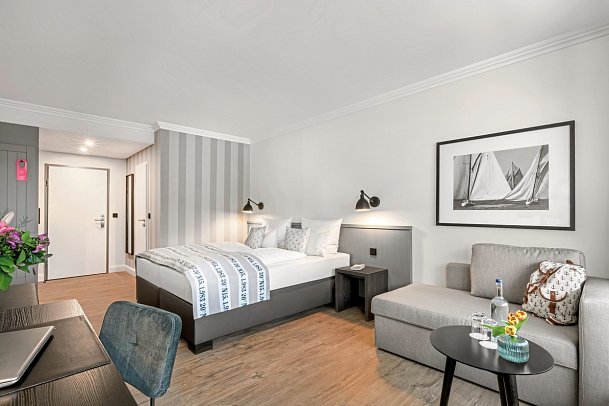 Hotel Yachtclub - Wohnbeispiel Doppelzimmer Premium (Zimmercodierung DM1)