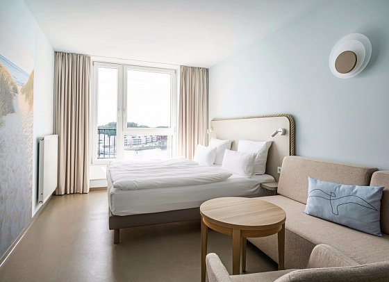aja Travemünde - Wohnbeispiel Doppelzimmer Traveblick (Zimmercodierungen DB1 & DB9)
