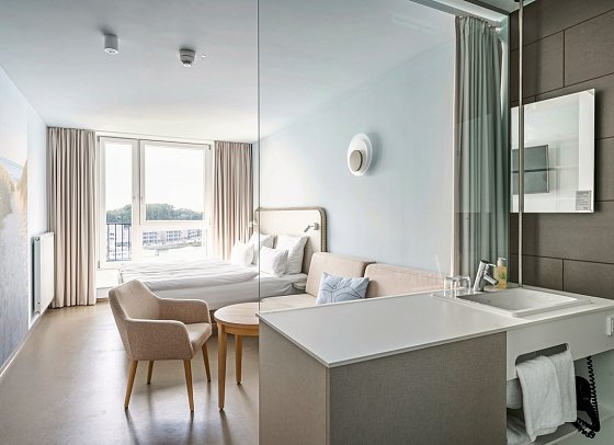 aja Travemünde - Wohnbeispiel Doppelzimmer Traveblick (Zimmercodierungen DB1 & DB9)