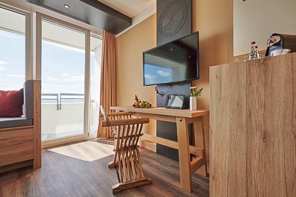 Ostsee Resort Damp - Ostseehotel Midgard - Wohnbeispiel Doppelzimmer Superior Meerblick (Zimmercodierungen DSM & DS2)