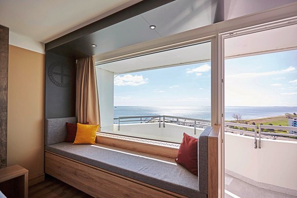 Ostsee Resort Damp - Ostseehotel Midgard - Wohnbeispiel Doppelzimmer Superior Meerblick (Zimmercodierungen DSM & DS2)