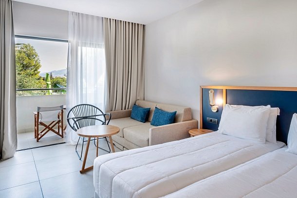 Smy Kos Beach & Splash - Wohnbeispiel Doppelzimmer Gartenblick (Zimmercodierungen D1G & ECG)