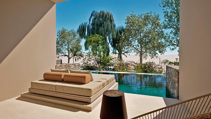 Arato by E-Geo - Wohnbeispiel Juniorsuite Swim-Up (Zimmercodierung JBQ)