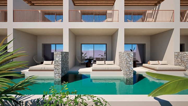 Arato by E-Geo - Wohnbeispiel Suite Deluxe Swim-Up (Zimmercodierung WDQ)