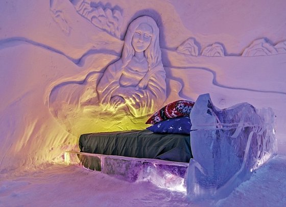 Kirkenes Snowhotel - Wohnbeispiel Schneesuite