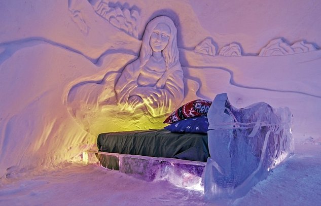 Kirkenes Snowhotel - Wohnbeispiel Schneesuite