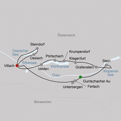 Kärntner Seen & Drau Radweg