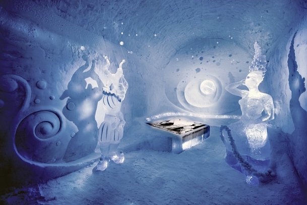 ICEHOTEL Jukkasjärvi - Wohnbeispiel Art Suite 365