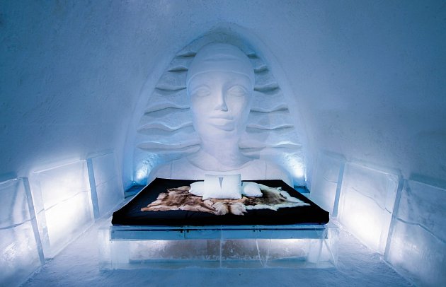 ICEHOTEL Jukkasjärvi - Wohnbeispiel Art Suite