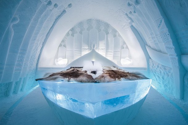 ICEHOTEL Jukkasjärvi - Wohnbeispiel Art Suite