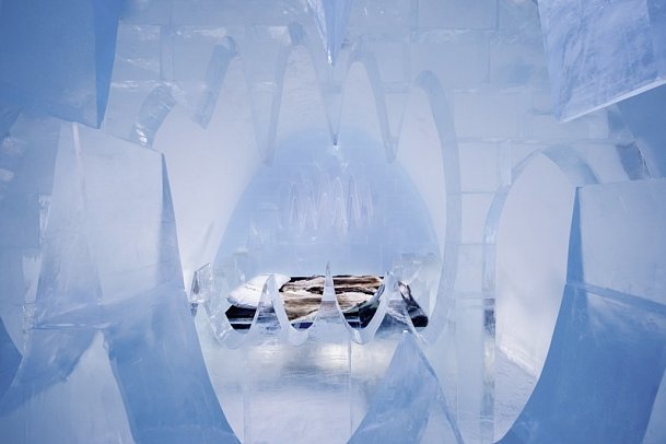 ICEHOTEL Jukkasjärvi - Wohnbeispiel Art Suite