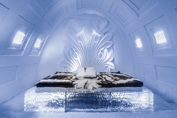 ICEHOTEL Jukkasjärvi - Wohnbeispiel Art Suite