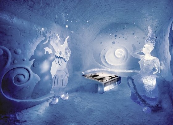 ICEHOTEL Jukkasjärvi - Wohnbeispiel Art Suite 365