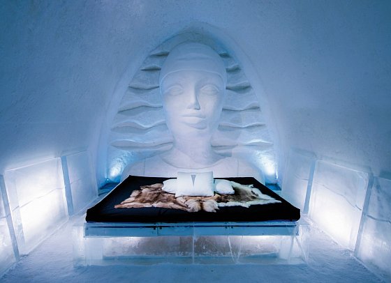 ICEHOTEL Jukkasjärvi - Wohnbeispiel Art Suite
