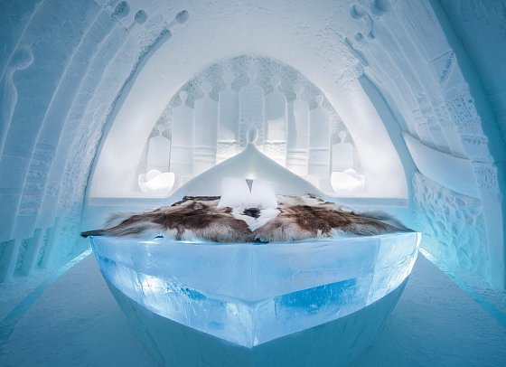 ICEHOTEL Jukkasjärvi - Wohnbeispiel Art Suite
