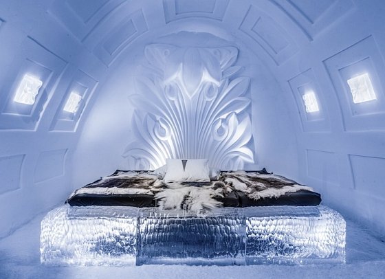 ICEHOTEL Jukkasjärvi - Wohnbeispiel Art Suite