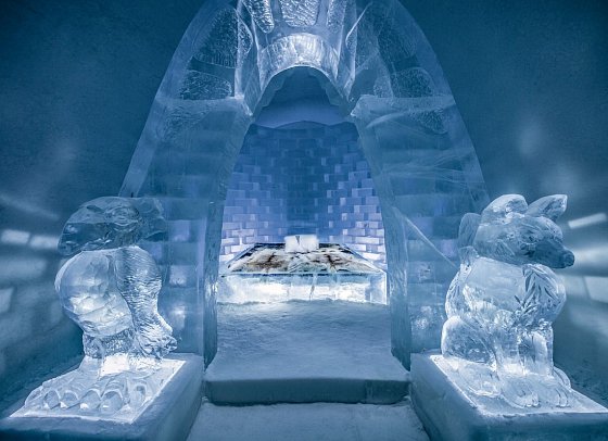 ICEHOTEL Jukkasjärvi - Wohnbeispiel Art Suite