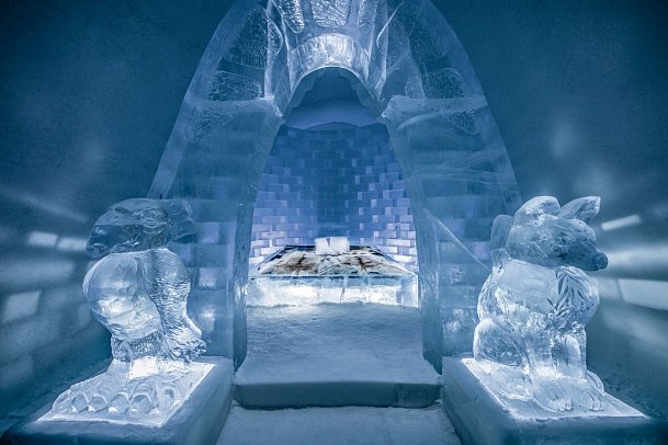 ICEHOTEL Jukkasjärvi - Wohnbeispiel Art Suite
