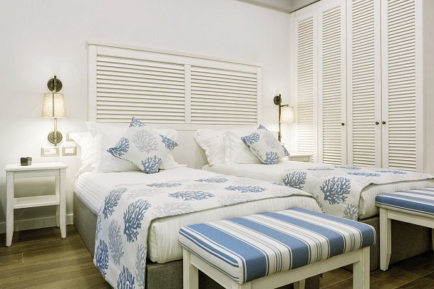 Thassos Grand Resort - Wohnbeispiel Doppelzimmer Gartenblick (Zimmercodierung DBG)