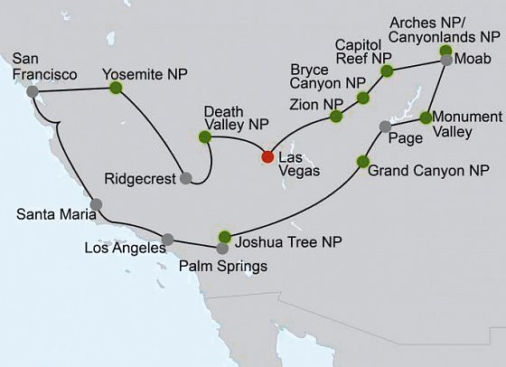 Las Vegas & die Nationalparks