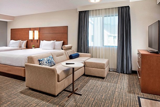 Residence Inn Los Angeles LAX/Manhattan Beach - Wohnbeispiel Studio Suite 2 Queen (Zimmercodierung SB2)